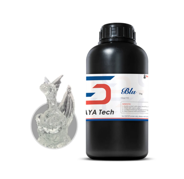 Blu Clear V2 by Siraya Tech - Tough Resin for LCD resin printers (1kg)